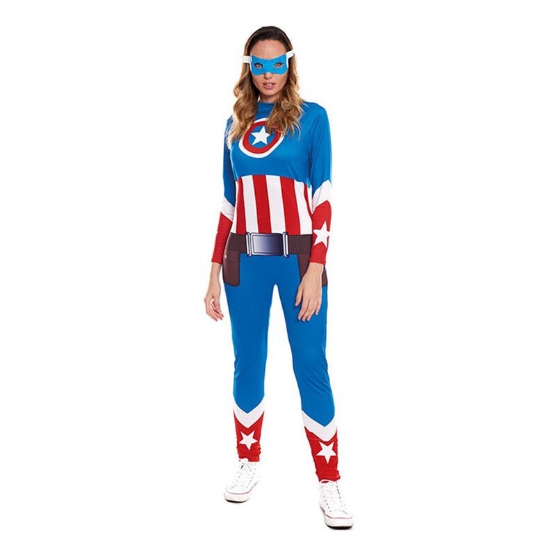 Disfraz Capitana heroína americana para mujer tallas