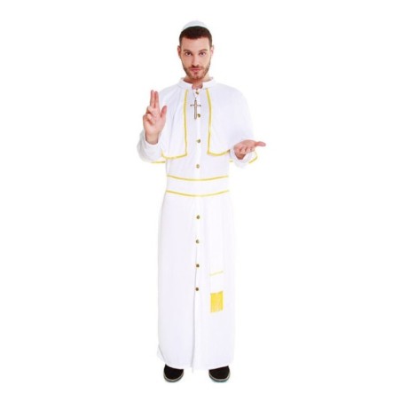 Disfraz papa blanco y oro para hombre tallas 8433584235667 23566