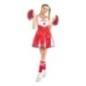 Disfraz animadora rojo y blanco Cheerleader para mujer tallas