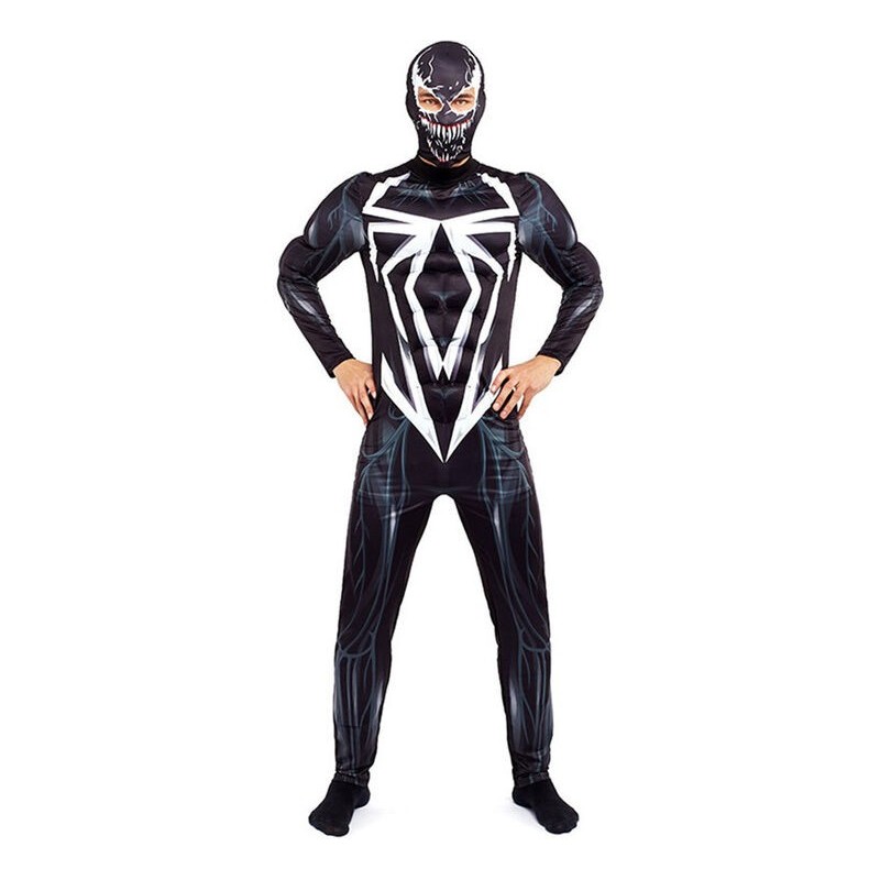 Disfraz Black Spider negro para hombre tallas
