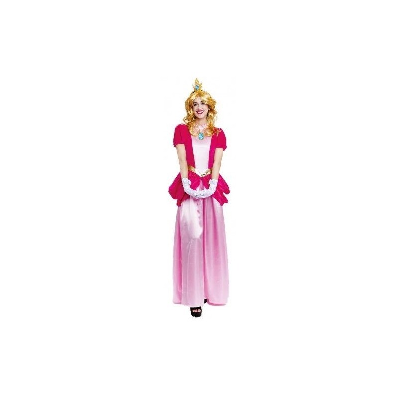 Disfraz Pincesa Peach para mujer tallas