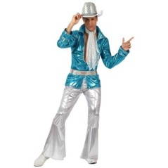 Disfraz disco dancer azul anos 70 para hombre 8422259103868 10386