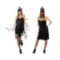 Disfraz Charleston negro para mujer tallas