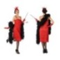 Disfraz Charleston rojo para mujer tallas