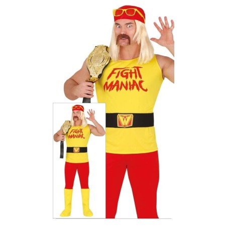 Disfraz luchador WWE hombre hulk hogan 8434077802328 80232