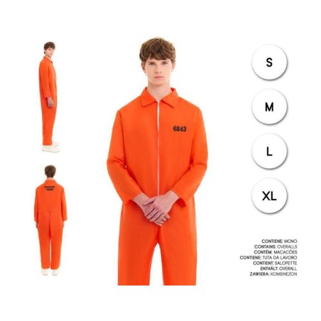 Disfraz preso naranja USA tallas hombre 8433584273263 27326