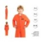 Disfraz preso naranja USA infantil tallas