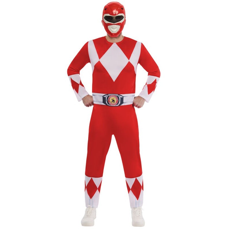 Disfraz Power Ranger Rojo para hombre tallas