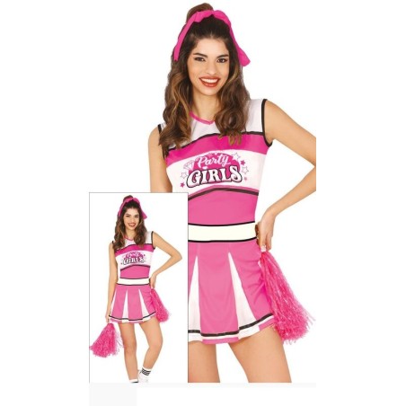Disfraz animadora rosa para mujer tallas 8434077862247 86224