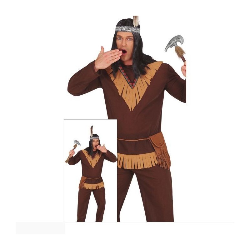 Disfraz Indio marron adulto tallas