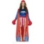 Disfraz boxeadora USA rocky mujer