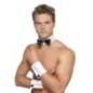 Kit gigolo stripper muñequeras y cuello pajarita