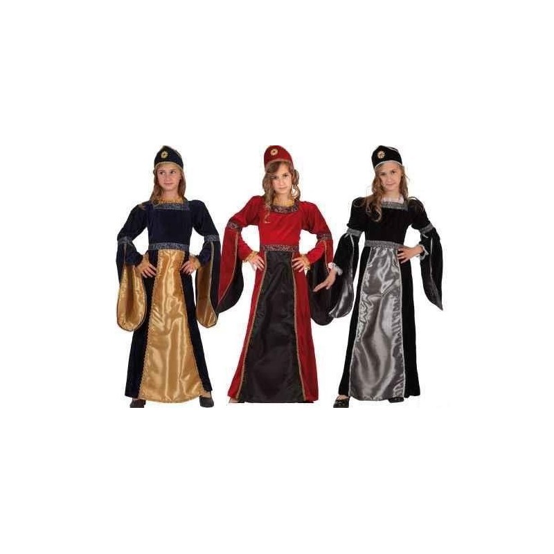 Disfraz princesa medieval 3-4 años infantil