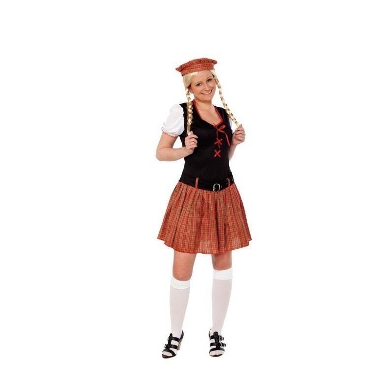 Disfraz escocesa sexy m-l adulto para mujer 706245