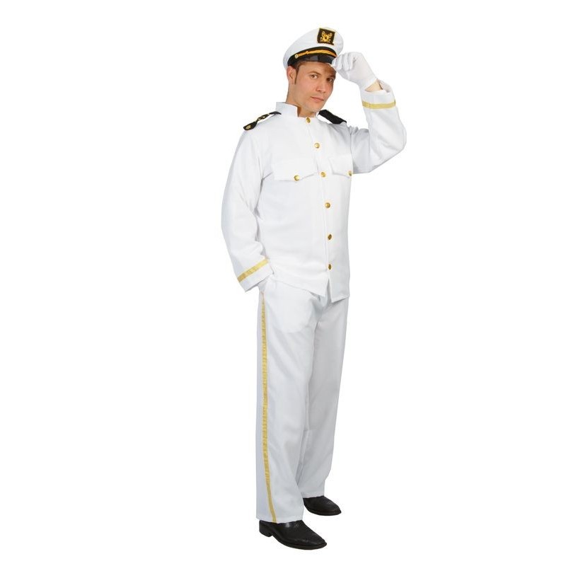 Disfraz capitan de barco crucero yate talla L 52-54