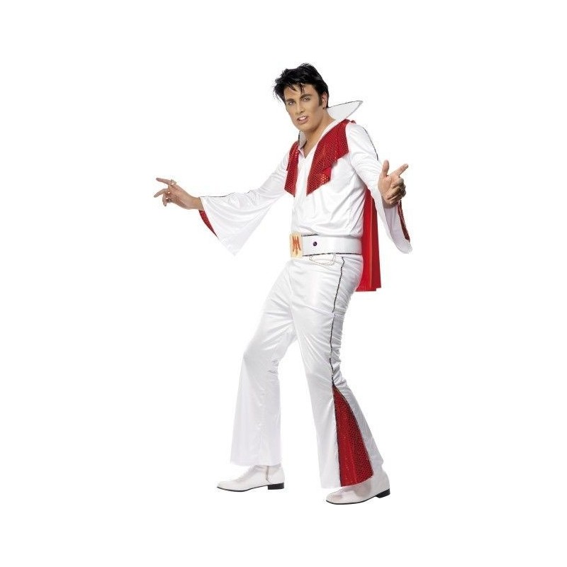 Disfraz elvis blanco original talla l hombre