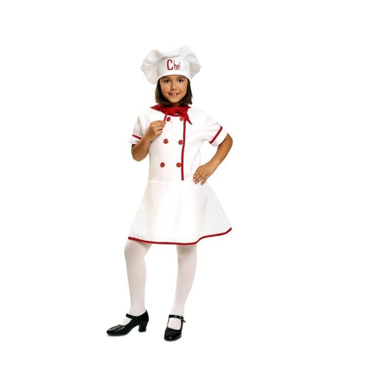 Disfraz cocinera cheff infantil niña