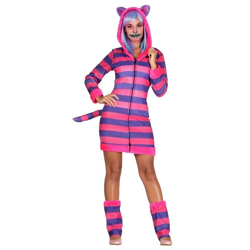 Disfraz gato de rayas para mujer