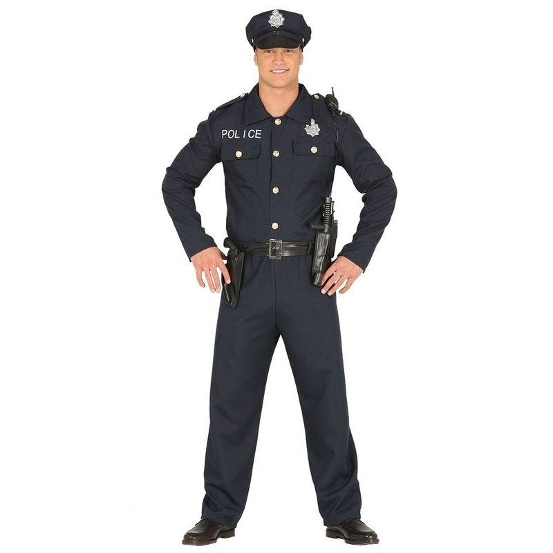 Disfraz policia nacional para hombre
