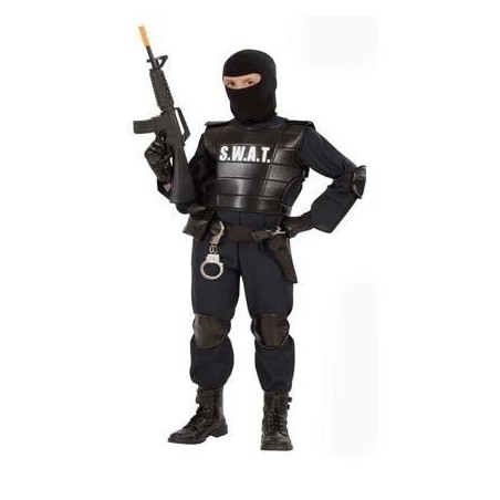DISFRAZ POLICIA AGENTE S.W.A.T. INFANTIL TALLAS 8003558553457 55345