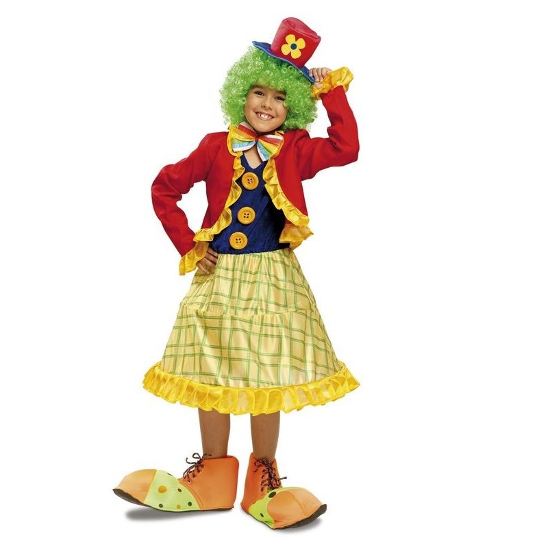 Disfraz payasita colorines niña
