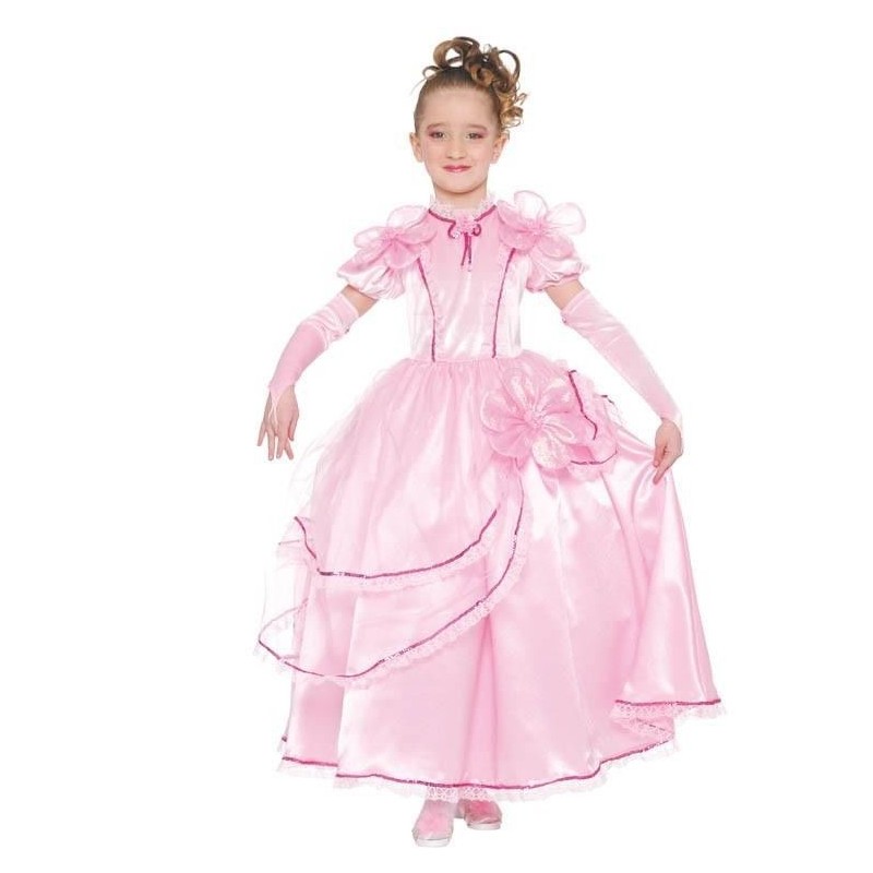 Disfraz Princesa flor rosa niña