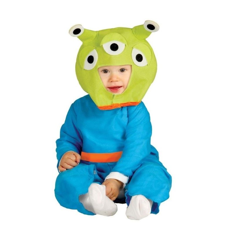 Disfraz alien 3 ojos para bebe 1-2 años
