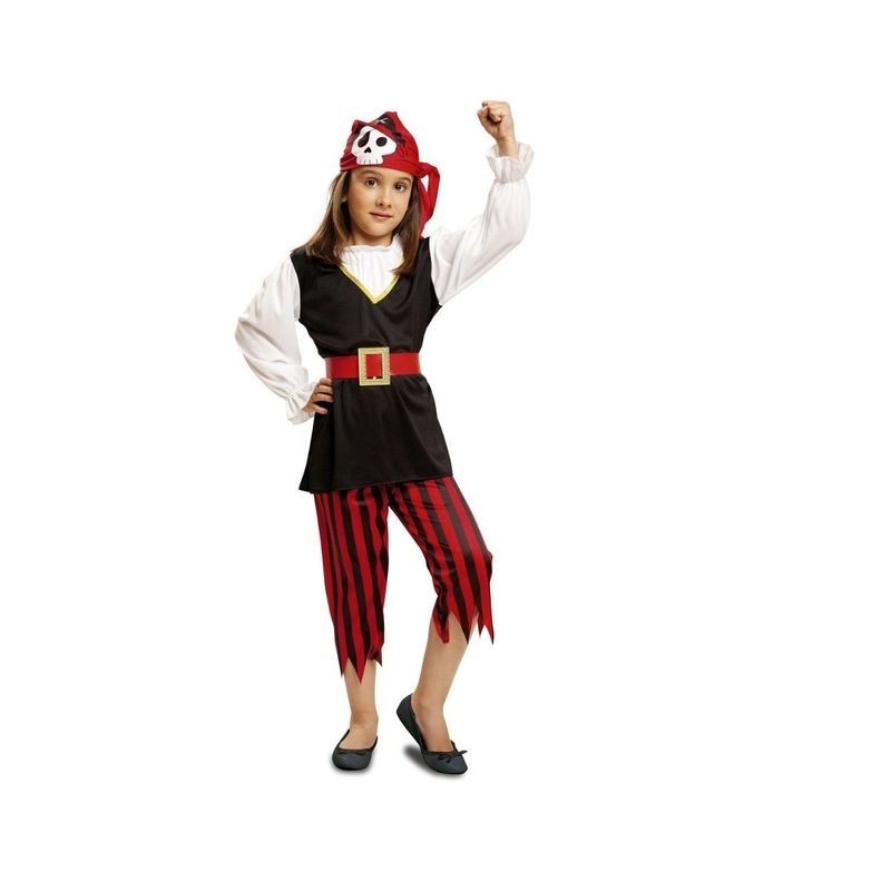 Disfraz pirata calavera niña