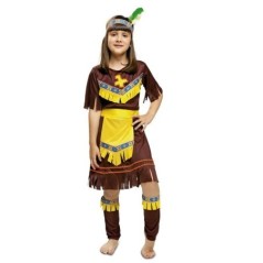 DISFRAZ INDIA MARRON Y AMARILLO INFANTIL TALLAS 8435408208536 853
