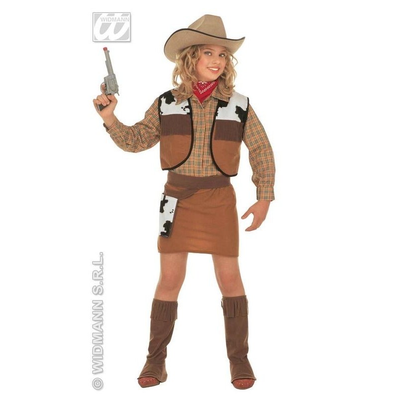 Disfraz vaquera vaca talla 5-7 años niña