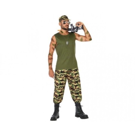 Disfraz soldado militar camuflaje talla L hombre 8422259541288 54128