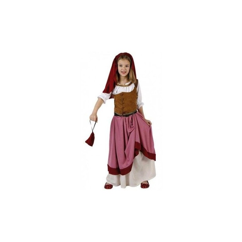 Disfraz mesonera medieval para niña