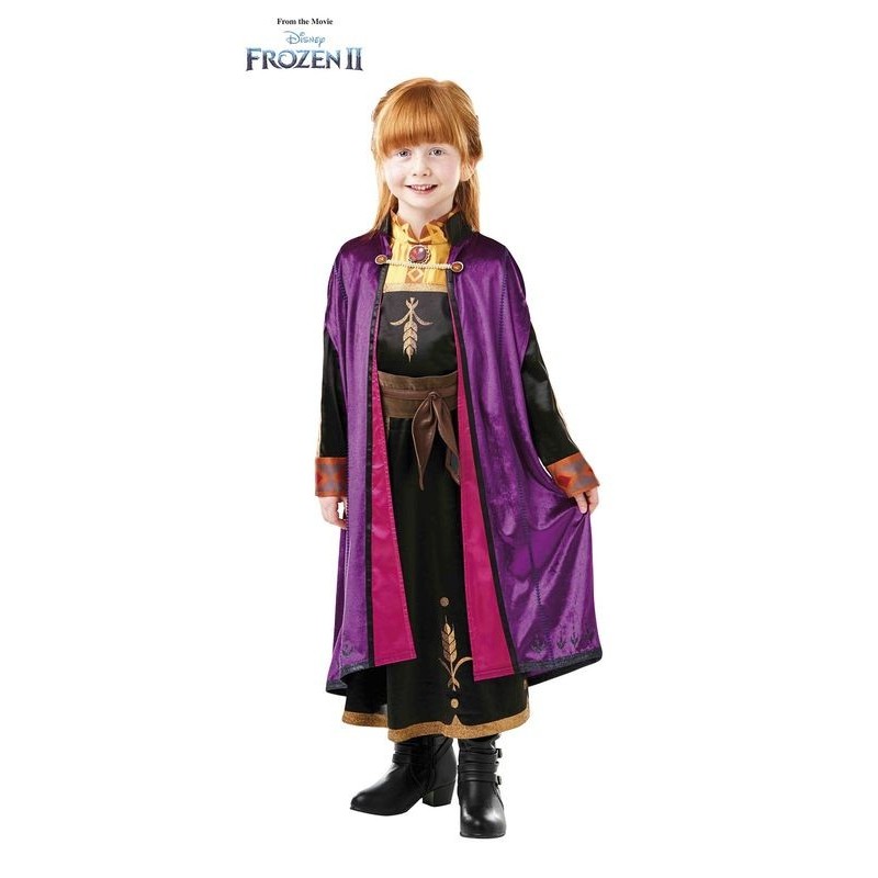 Disfraz Anna Frozen 2 deluxe para niña infantil