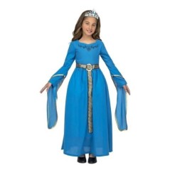 Disfraz princesa medieval azul infantil tallas 8435408251853 205185
