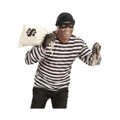 Disfraz ladron para hombre rayas negras blancas 8003558074198 7419