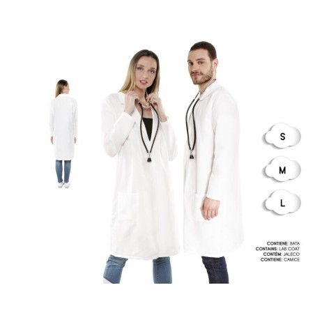 Bata blanca medico o doctor unisex adulto 8433584183333 18333