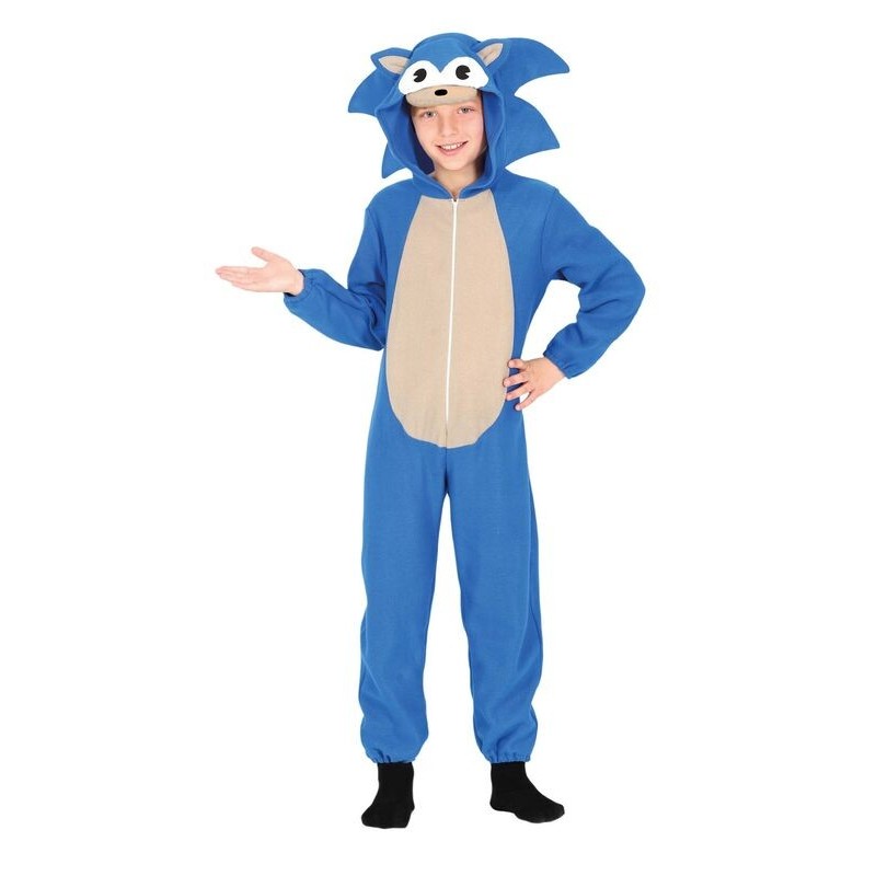 Disfraz erizo azul para niño tallas