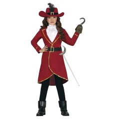 Disfraz capitan pirata rojo unisex infantil 8434077811252 81125