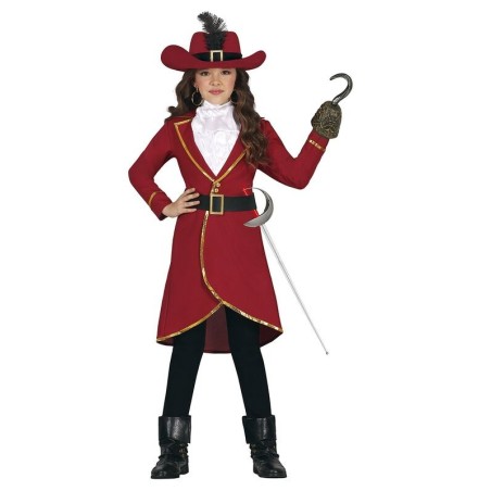 Disfraz capitan pirata rojo unisex infantil 8434077811252 81125