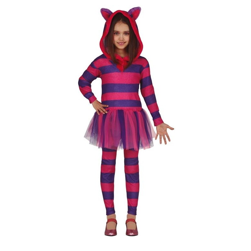 Disfraz gato sonriente alicia Cheshire infantil