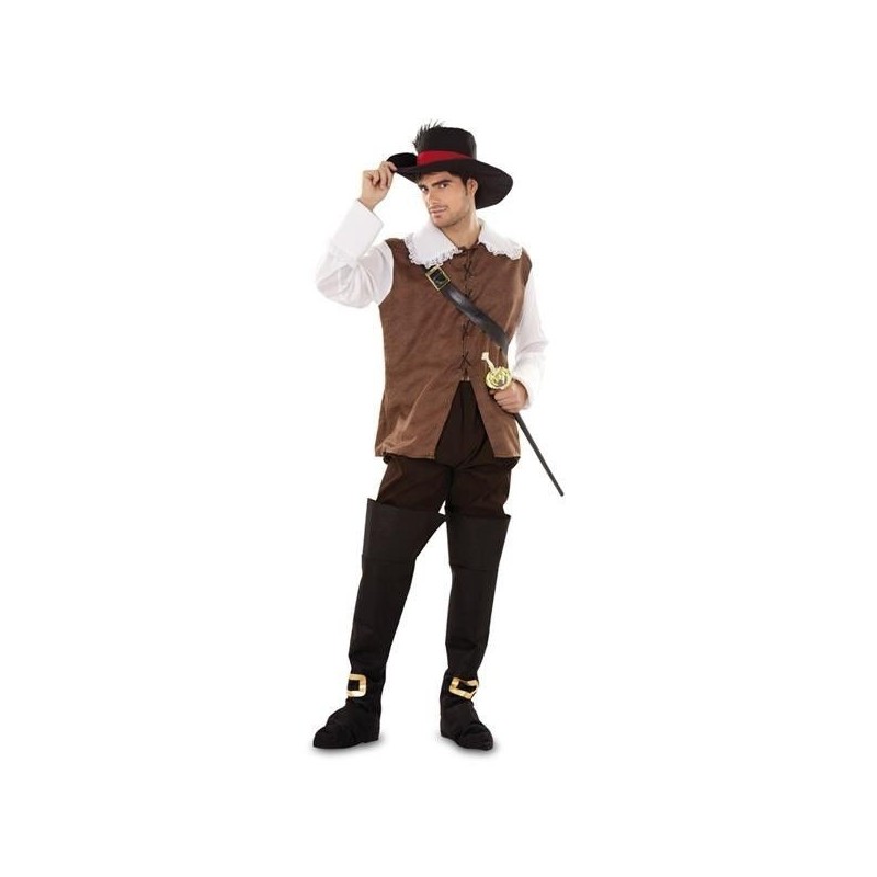 Disfraz dartañan talla m-l adulto mosquetero