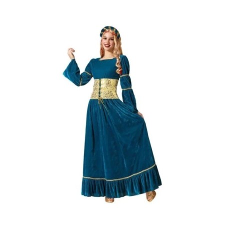 Disfraz reina medieval azul para mujer tallas 8422259756019 75601