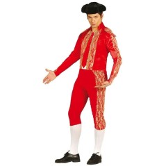 DISFRAZ TORERO ROJO MATADOR DE TOROS TALLA M o L 8434077808054 80805