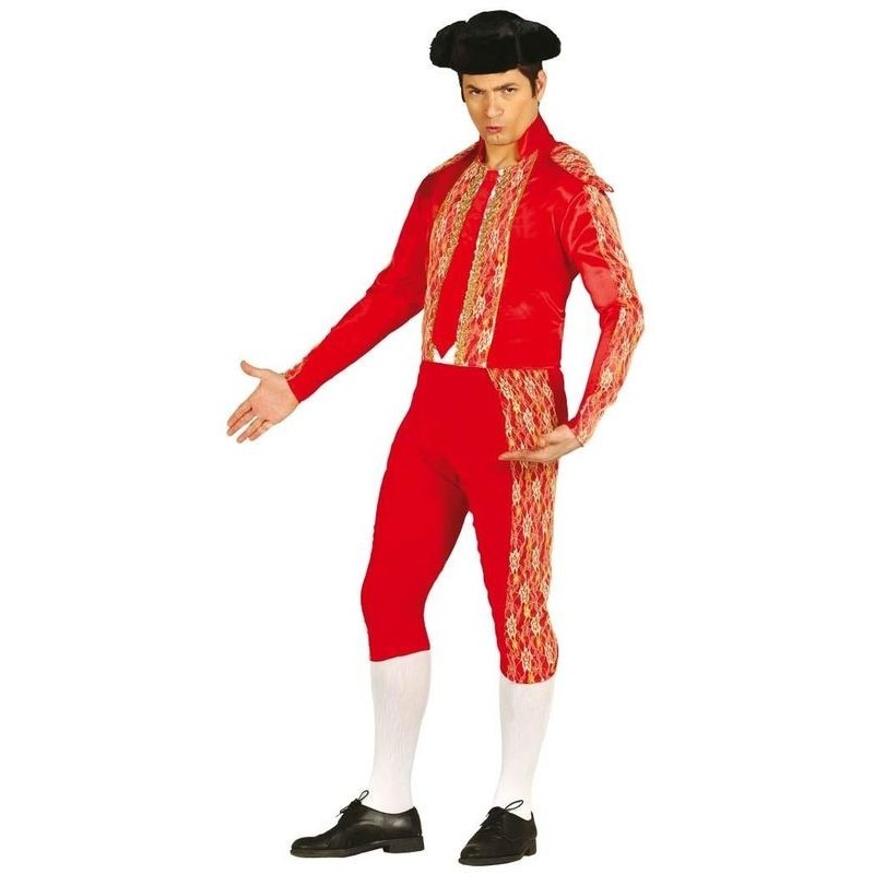 Disfraz torero rojo matador toros