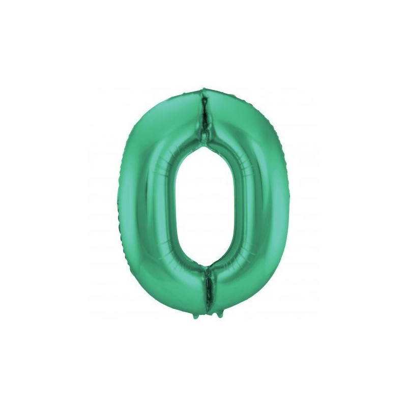 Globo numero en color verde de 86 cm para helio o aire 8714572659109 FC65910