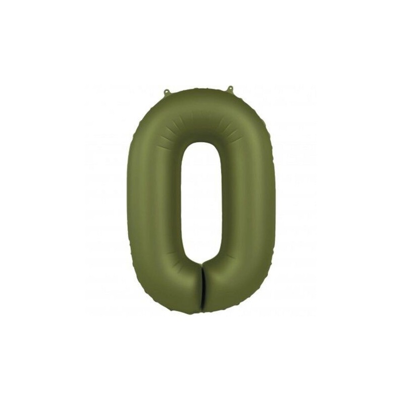 Globo Numero en Verde Oliva 86 cm 8714572104203 FC10420