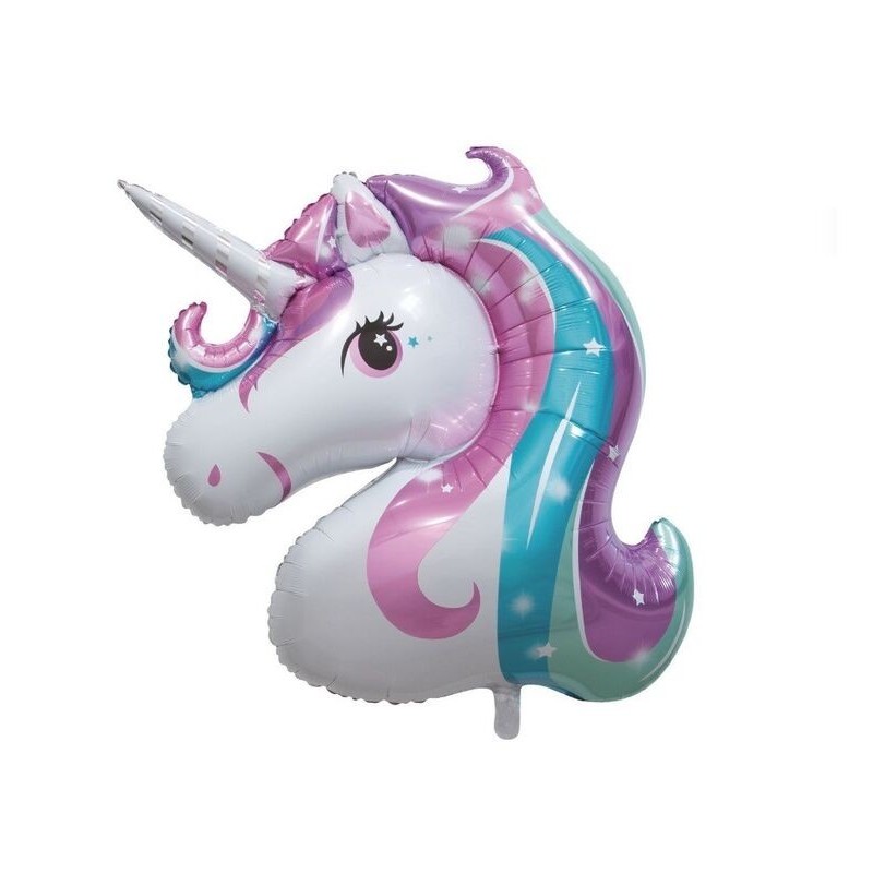 Globo foil unicornio 93x115cm helio o aire