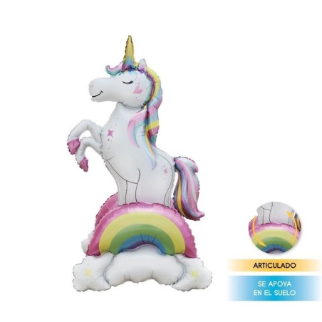 Globo unicornio foil 53x43x94 cm con aire 8433584598915 59891PL