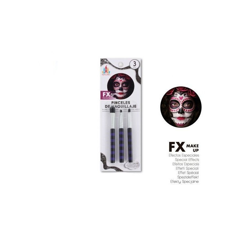 Pinceles de maquillaje al agua 3 uds