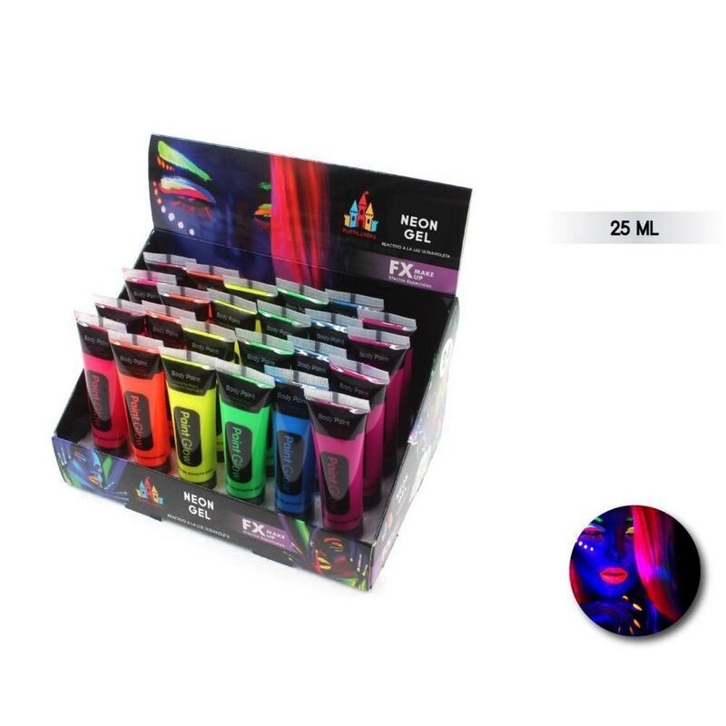 Pintura neon en gel para el cuerpo UNIDAD